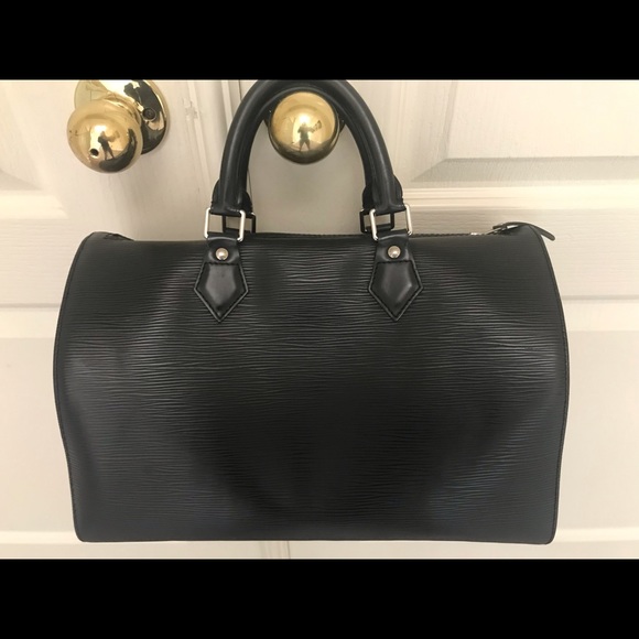 Louis Vuitton Handbags - *SOLD* Louis Vuitton Speedy Epi Black 35